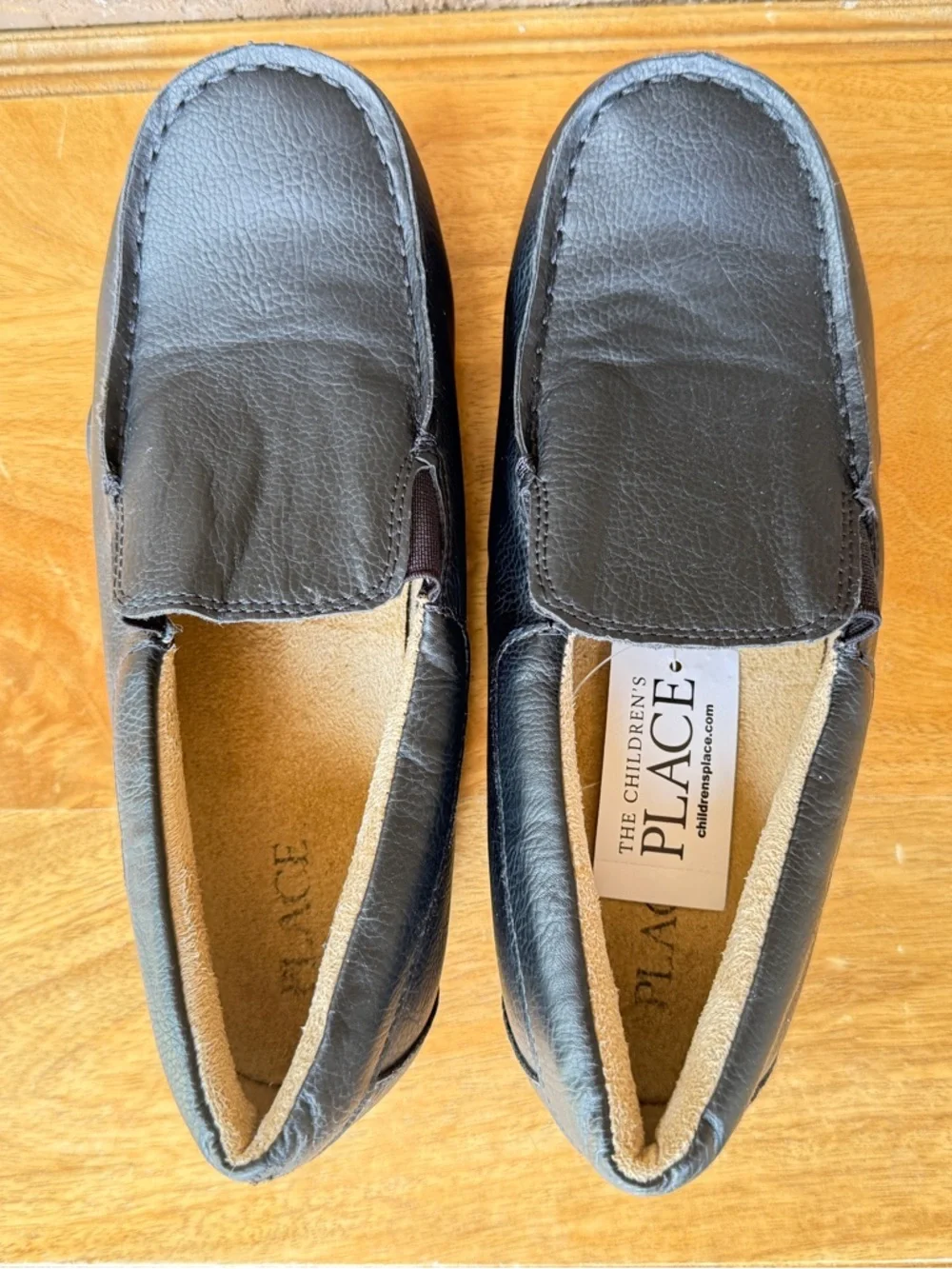 The Children's Place Black Kids Moccasin Slip-Ons